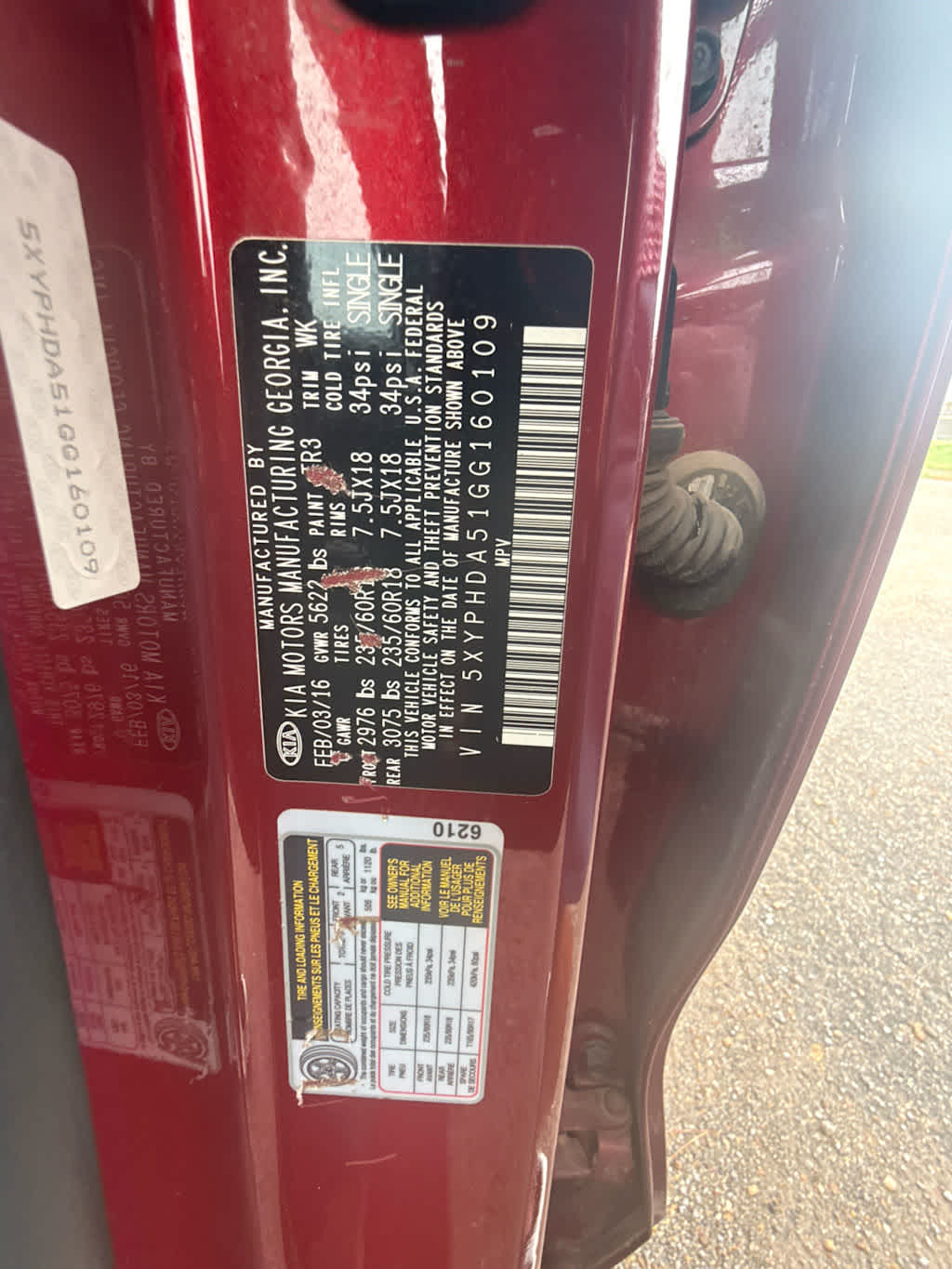 2016 Kia Sorento EX