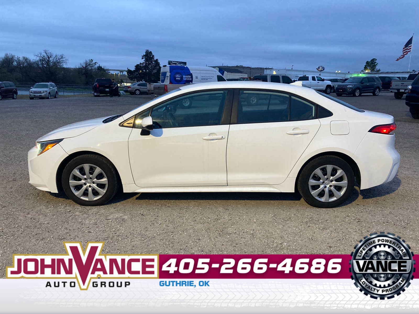 Used 2022 Toyota Corolla LE with VIN 5YFEPMAEXNP321589 for sale in Guthrie, OK