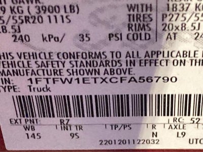 2012 Ford F-150 Platinum